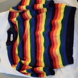 Mud kingdom 130=6y-7yr rainbow stripes